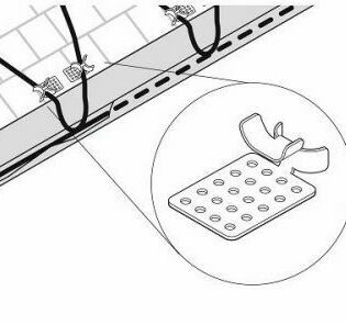 Крепёжные элементы для монтажа греющего кабеля на кровле